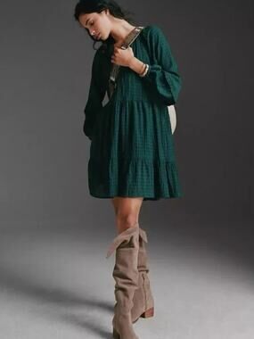 NWT Anthropologie Mare Mare Anne Tunic Dress Green M